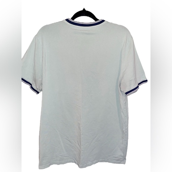 Men's Ben Sherman Light Green T-Shirt with Black Striped Trim - Picture 4 of 5